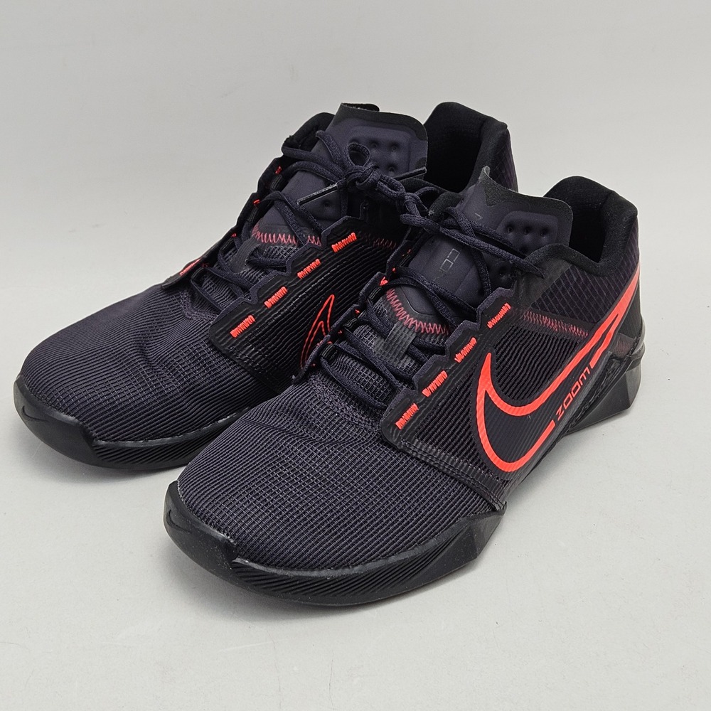 Nike Zoom Metcon Turbo 2 Mens 10.5 Black Cave Purple Crimson DH3392-500 Sneaker